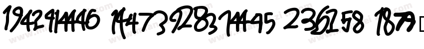 Sport Numbers W95 R字体转换